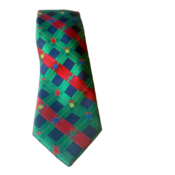 Vintage Hallmark Holiday Traditions Tie Ornament Christmas - Picture 1 of 5